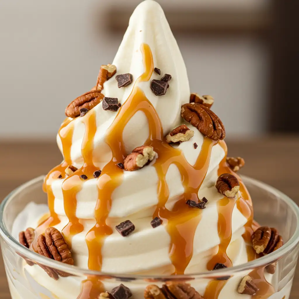 Turtle Pecan Cluster Blizzard