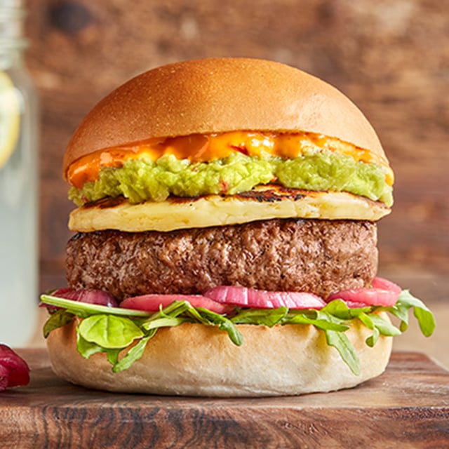 halloumi beef burger